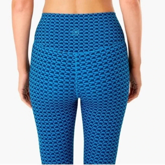 NWT Addison Bay Everyday Legging 7/8 Length Lake Geo Blue White Size Small - Picture 3 of 11